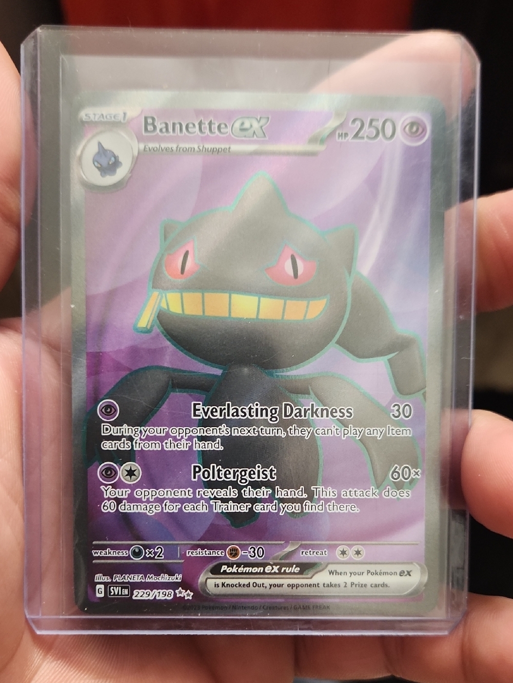 Banette EX 229/198 Scarlet & Violet